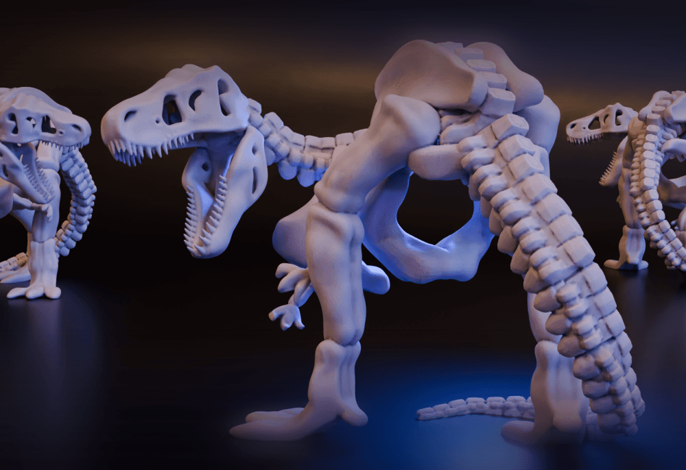 T-Rex / Dinosaur Skeleton - Large Undead 3d model