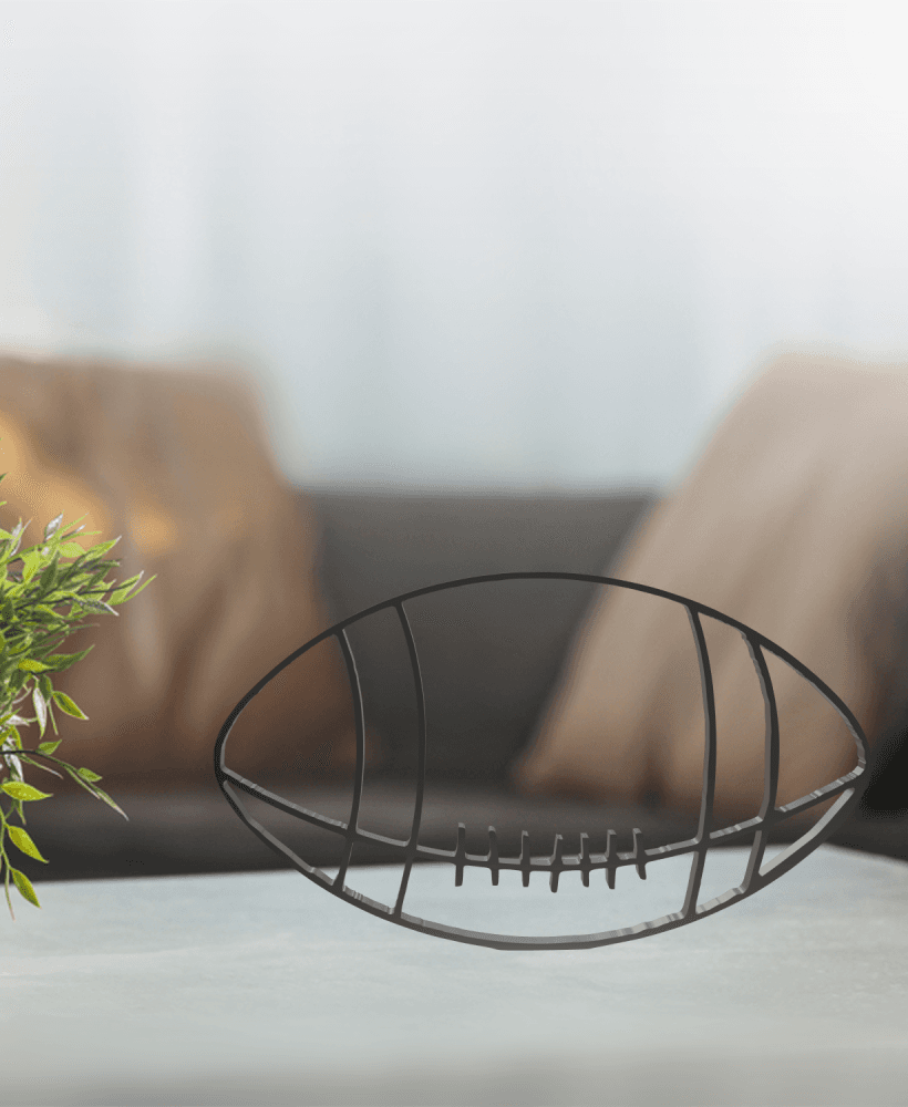 American Ball Line Art, Modern, Minimalist 3d model