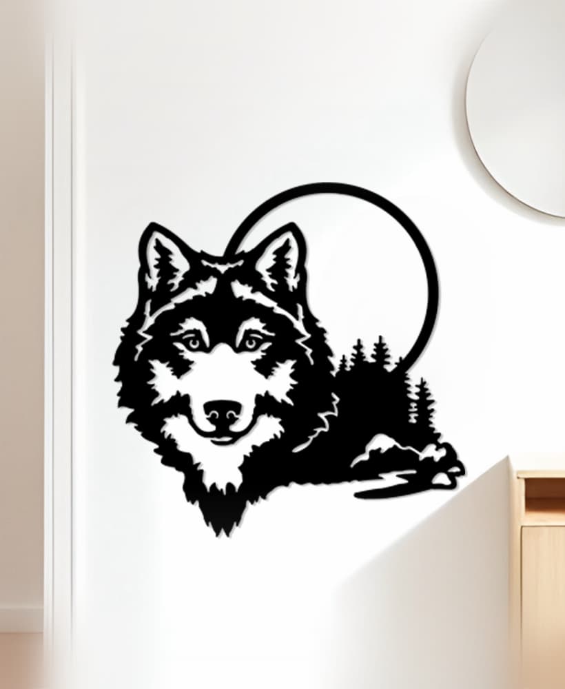 Wolf Wall Art, Wall Decor, Home Decor 3d model