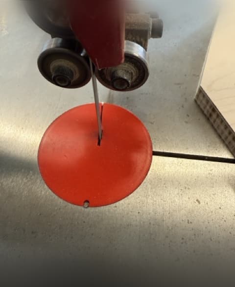 Grizzly G0555 Bandsaw zero clearance insert 3d model