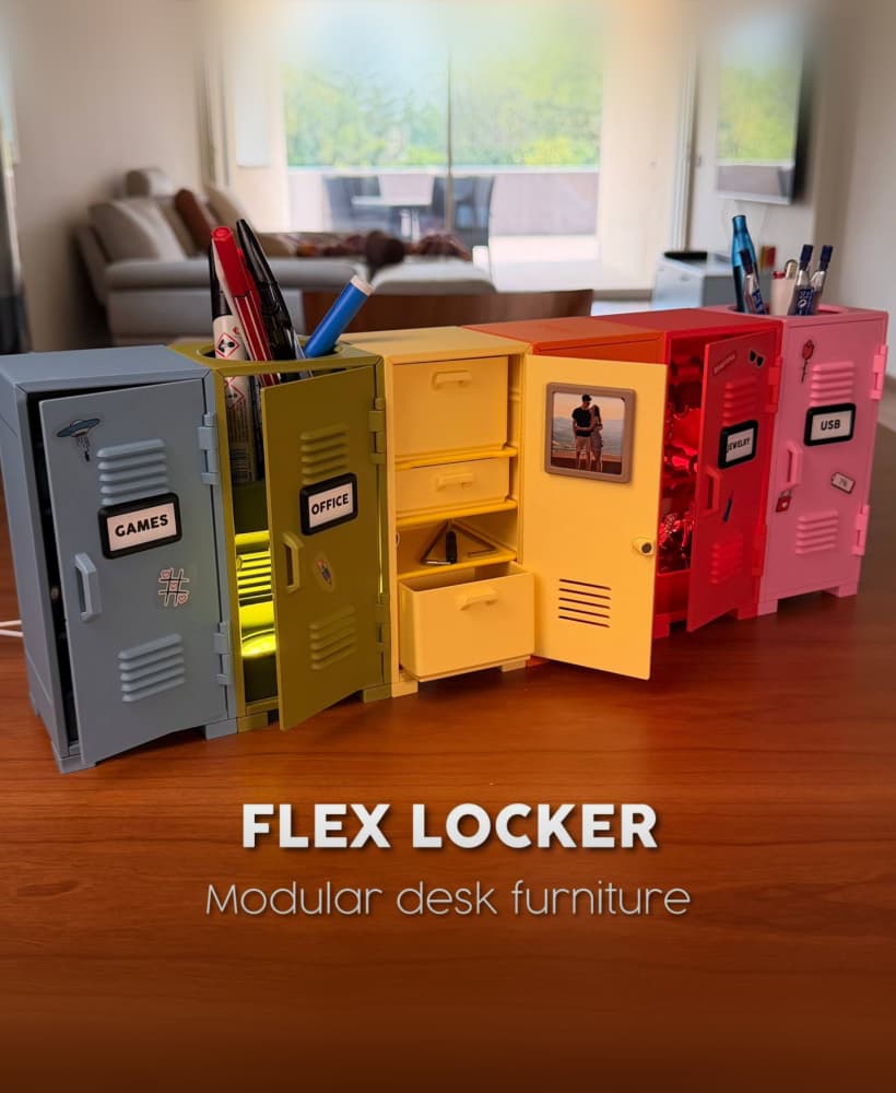 FLEX LOCKER | MODULAR DESK FURNITURE 3d model