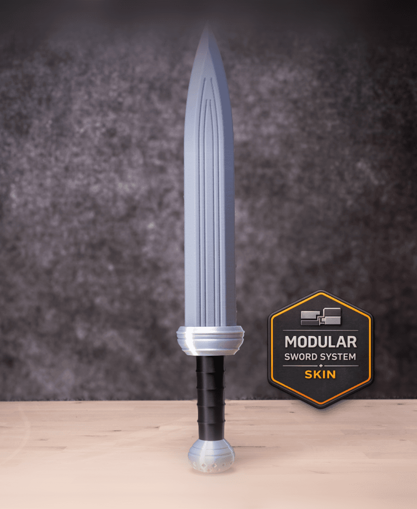 Short Sword 1 Modular Kit | No Supports, No AMS, No Glue 3d model