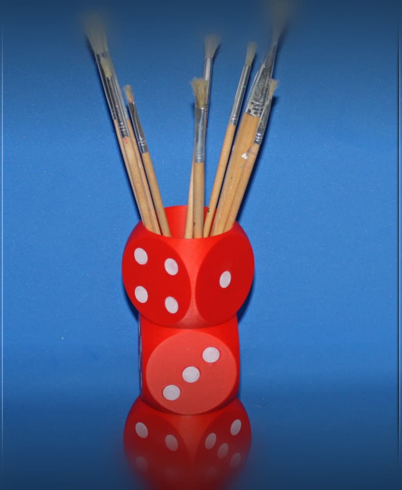 Dice Pot - Vase 3d model