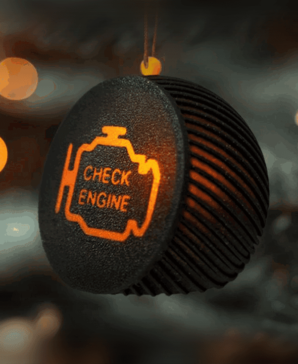 Check Engine Christmas Bauble LED Tea Light 3d model