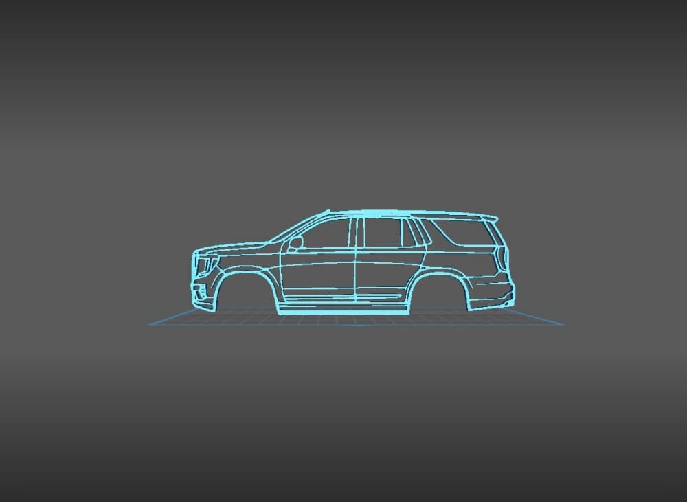 GMC - Yukon 2021 Wall Art 3d model