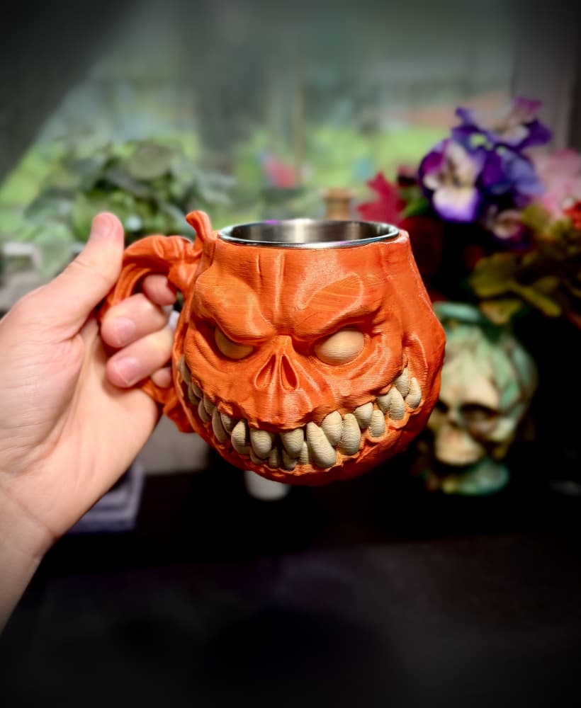 Pumpkin cup 3d model