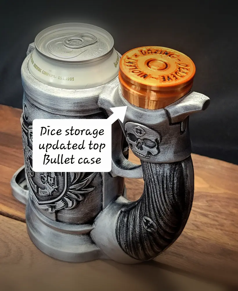 Bullet casing top Update for gunslinger mug 3d model