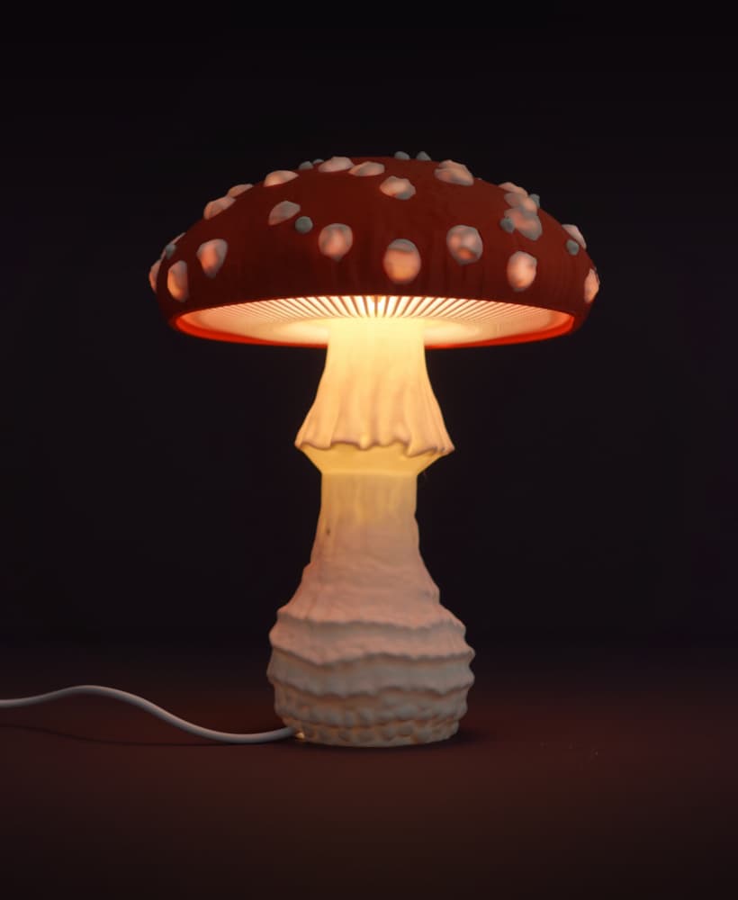 Mushroom lamp “Amanita Muscaria” 3d model