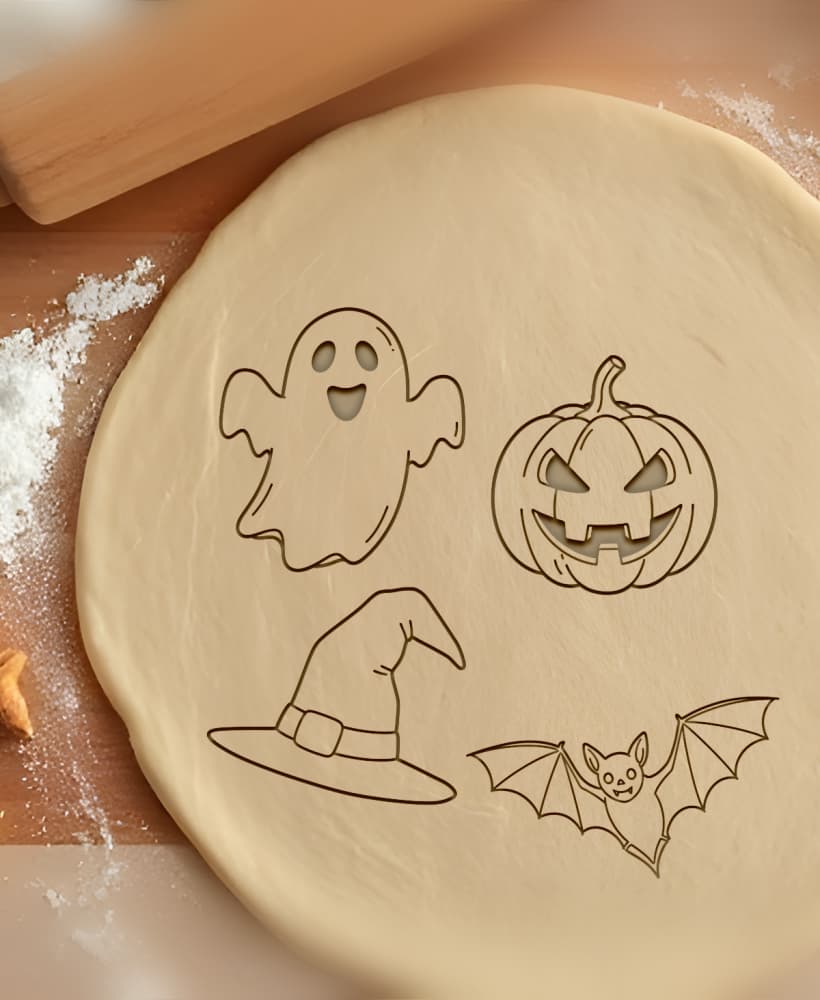 Halloween Cookie Cutter Biscuit Cutter 3d model