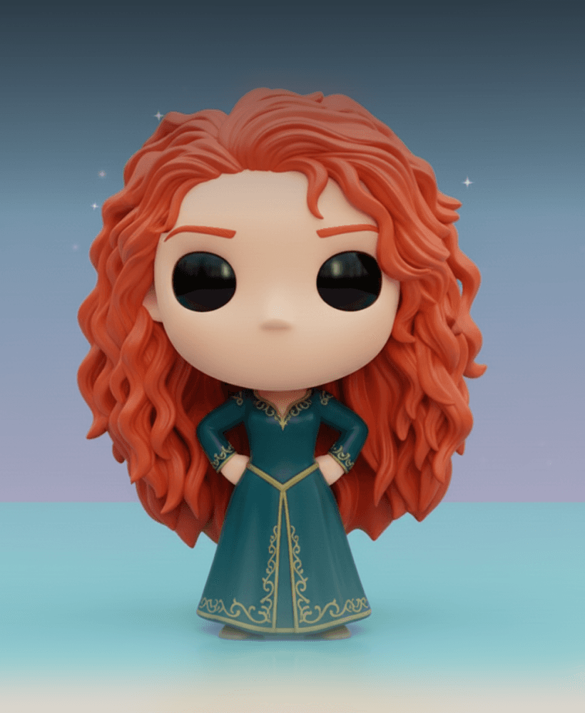 MERIDA PRINCESS KAWAII – COLLECTIBLE 3D FIGURE 3d model