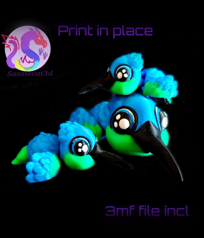 Hatchling Hummingbird (Personal Use) 3d model