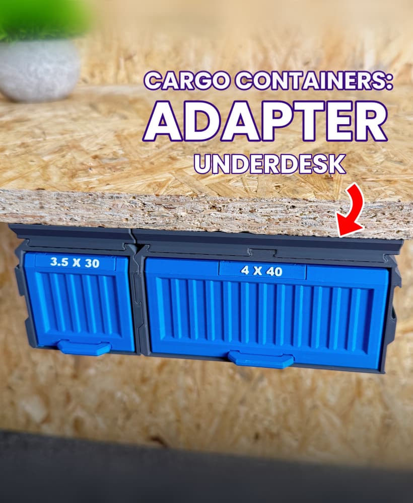 Cargo Containers: Adapter - Underdesk 3d model