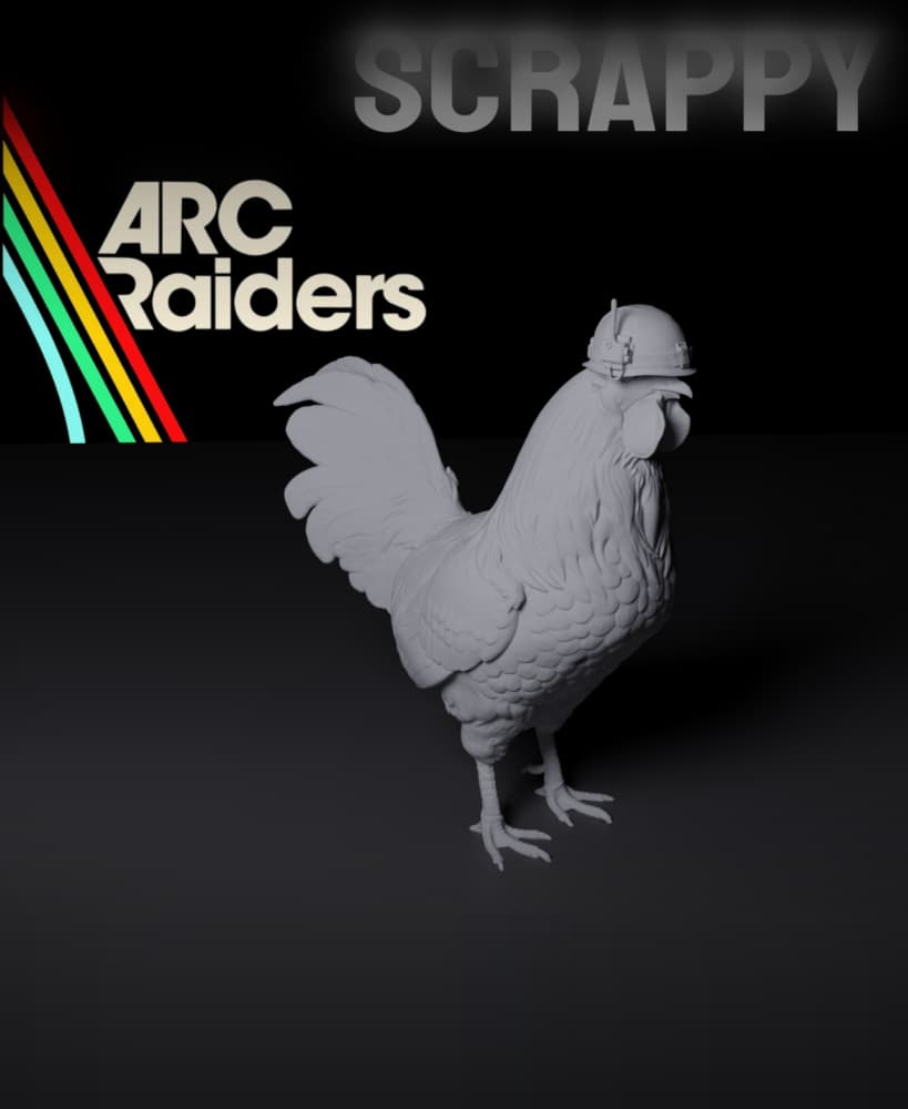 ARC Raiders Scrappy the Chicken 3d model