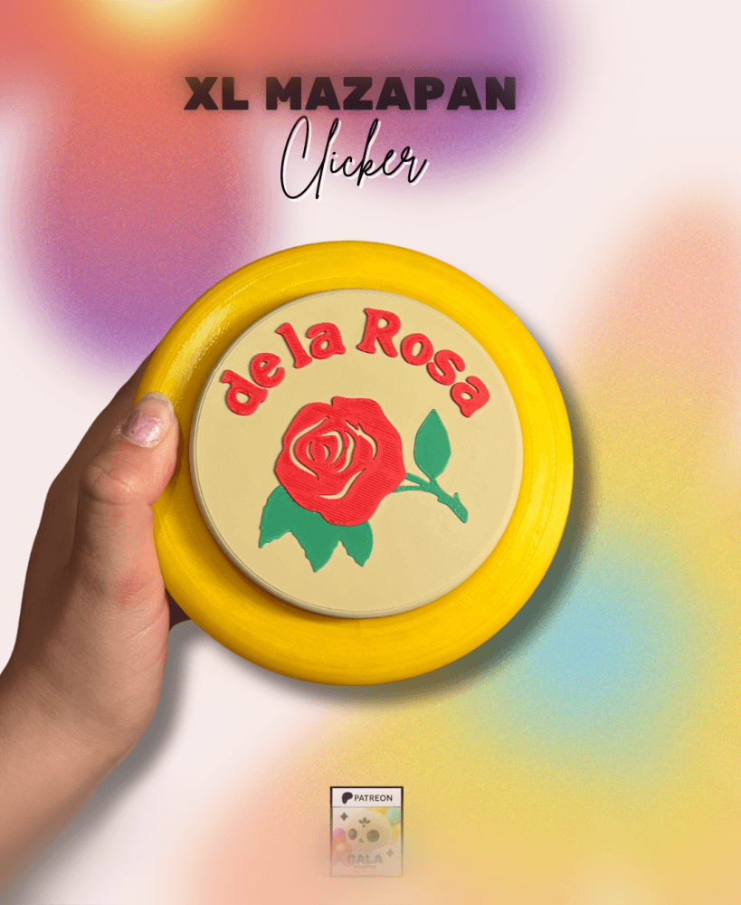 XL Mazapán Clicker – Giant Mexican Candy Fidget 3d model