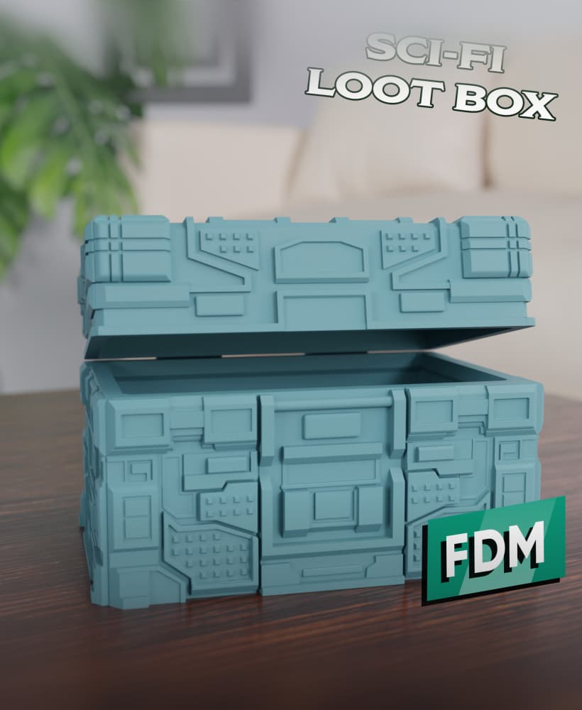 RPG - Sci-Fi Loot Box 3d model