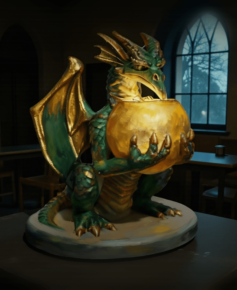Dragon Guardian of Gold 3d model