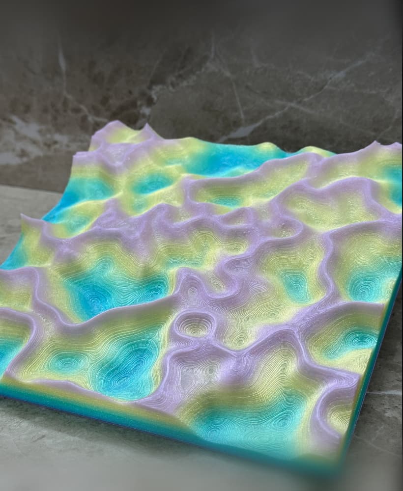 Trippy Topography Wall Panels 3d model
