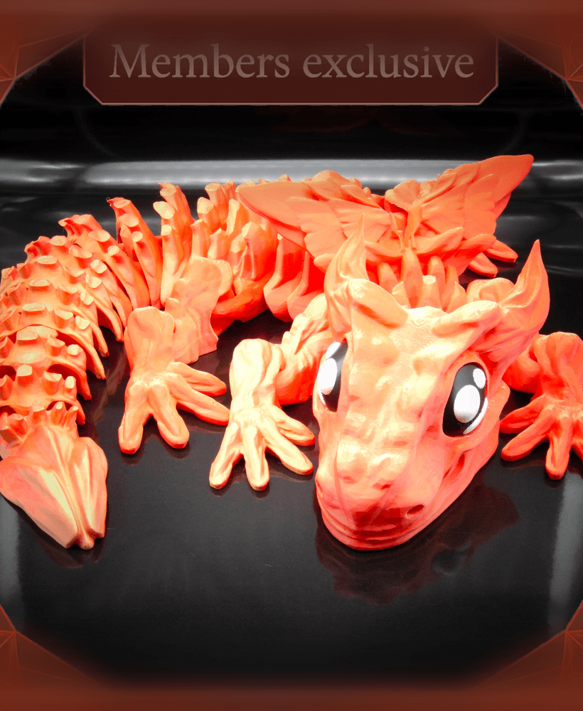 XXL Glorious Baby Dragon! 3d model