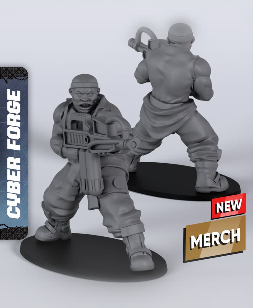Yaphet Park - With Free Cyberpunk Warhammer - 40k Sci-Fi Gift Ideas for RPG and Wargamers 3d model