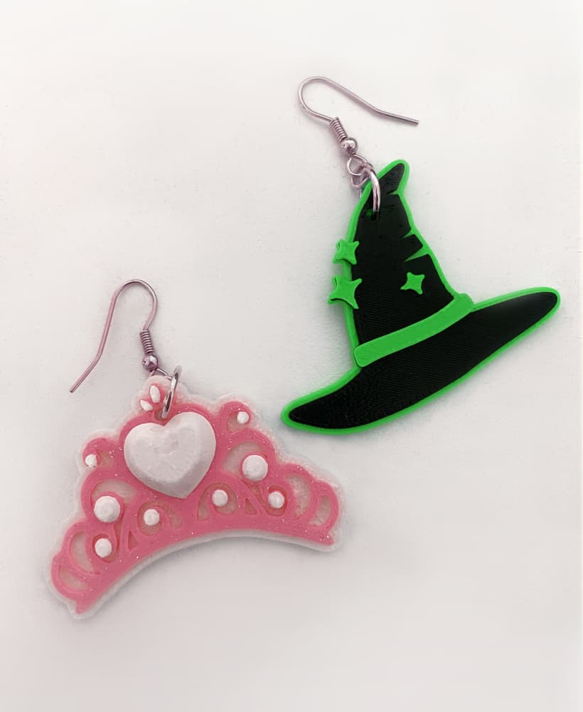 Wicked Earrings 3d model