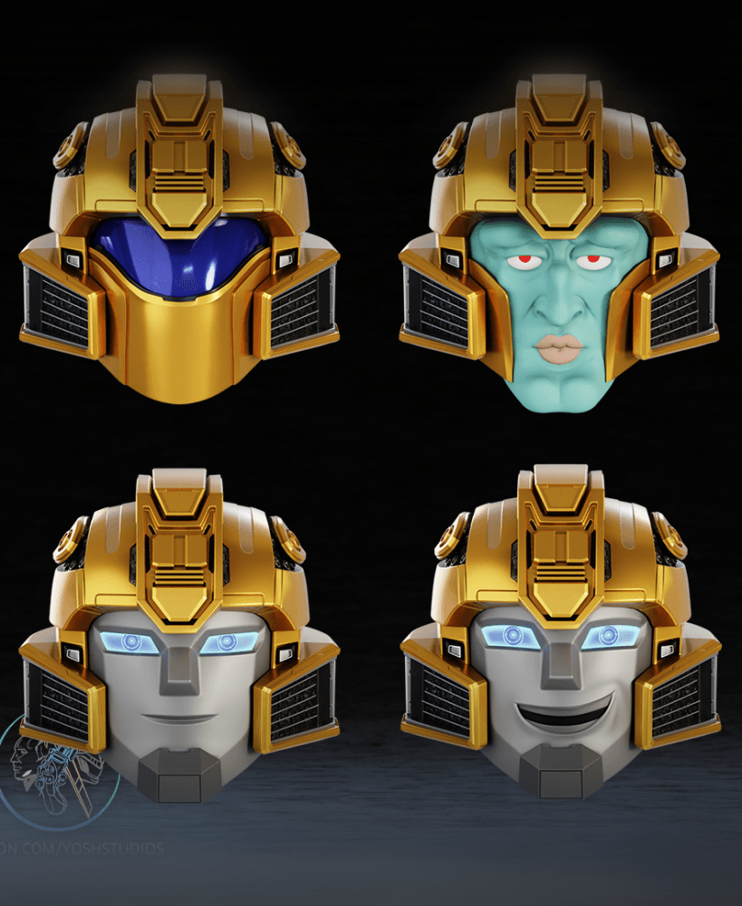 BumbleBee One Helmet 3D Printer STL File 3d model