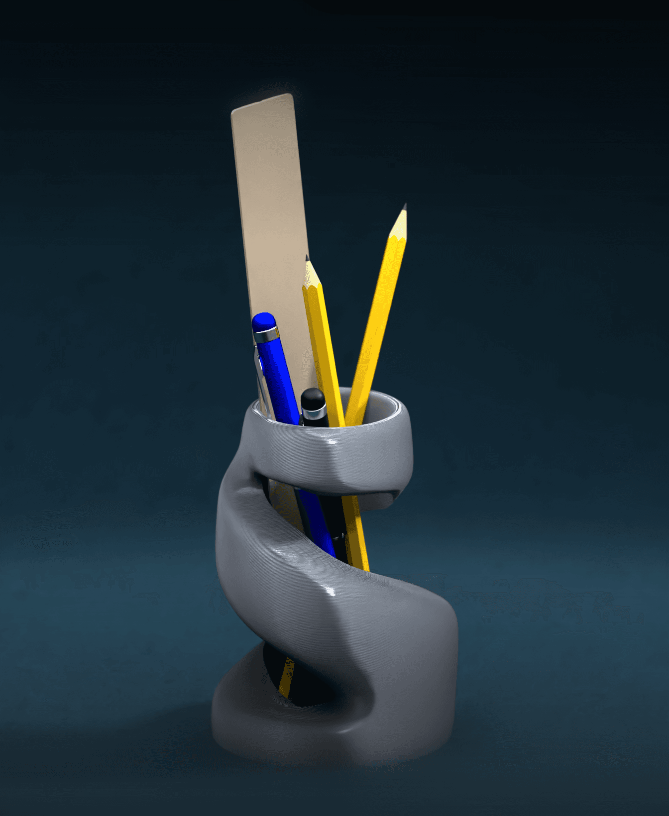 Twist Pot 3d model