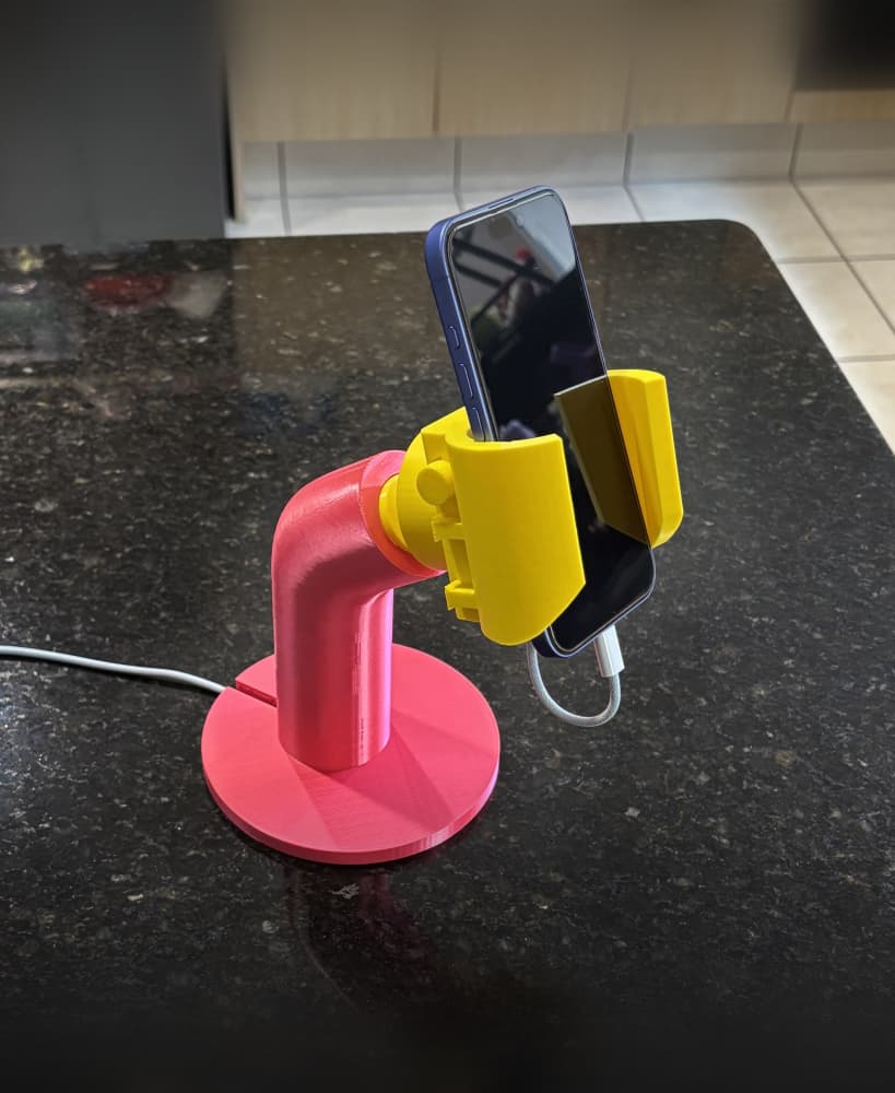 Lego hand phone holder 3d model