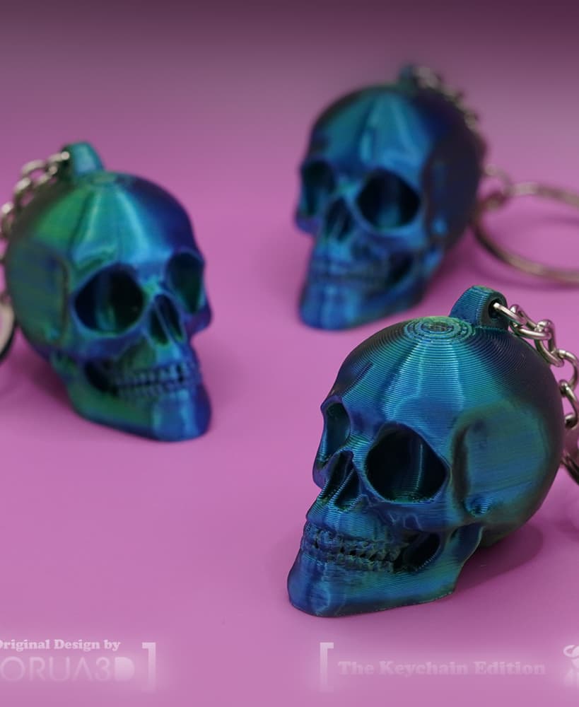 Skull keychain 002 3d model