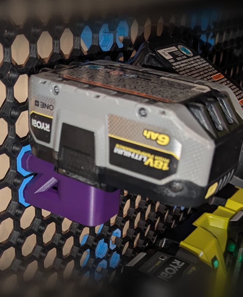 Multiboard Mount for Ryobi 18V Battery 3d model