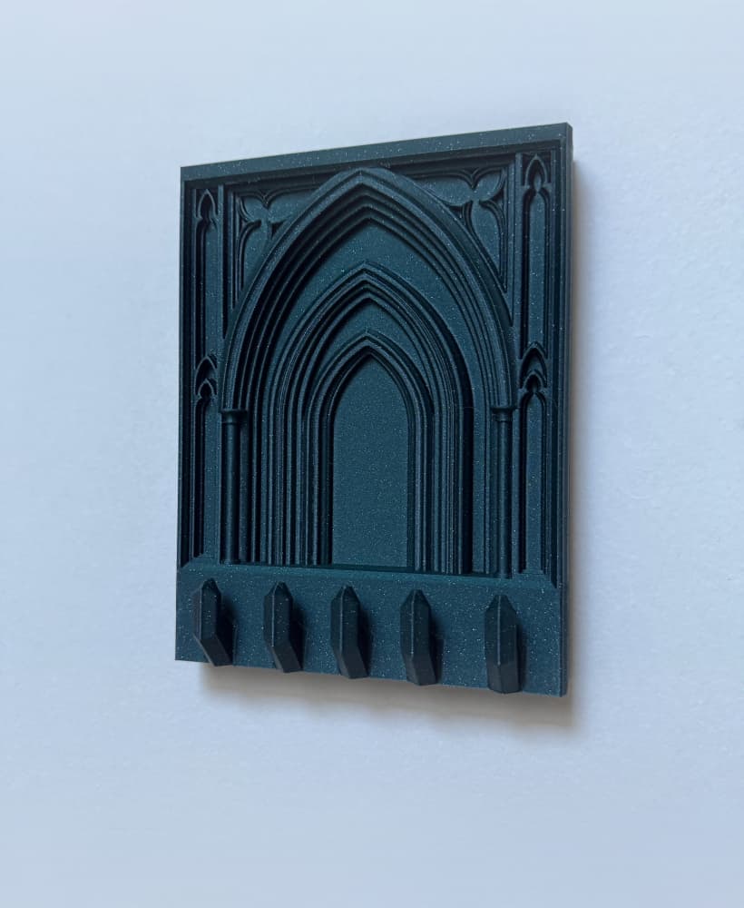 Gothic Cathedral Key Holder Coat Holder Necklace Holder Victorian Decor 3d model