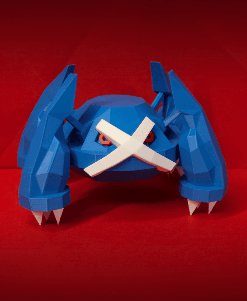 Metagross Low Poly Pokemon 3d model