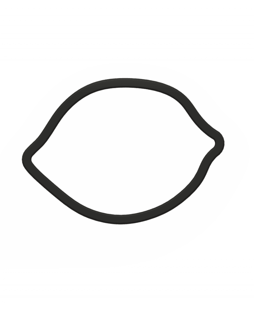 Lemon Cookie Cutter STL File - 4 inches 3d model