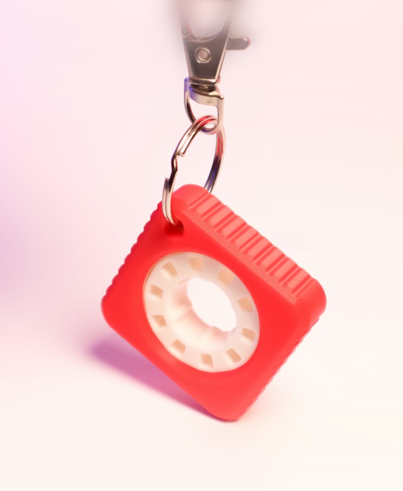 Cassette Fidget Keychain 3d model