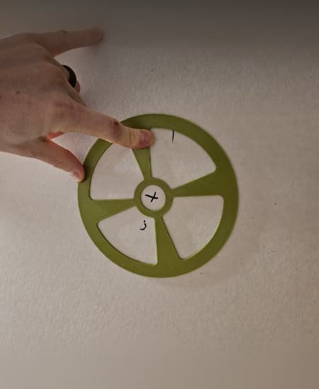Drywall Hole Template - Parametric 3d model