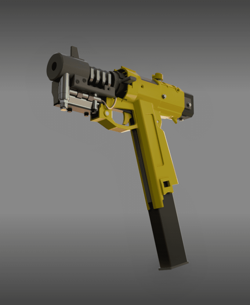 Legendary "Grit" Modular Pistol - Cyberpunk 2077 Phantom Liberty 3d model