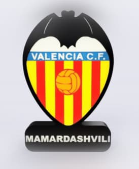 Valencia C.F. Sign – LED Strip Compatible 3d model