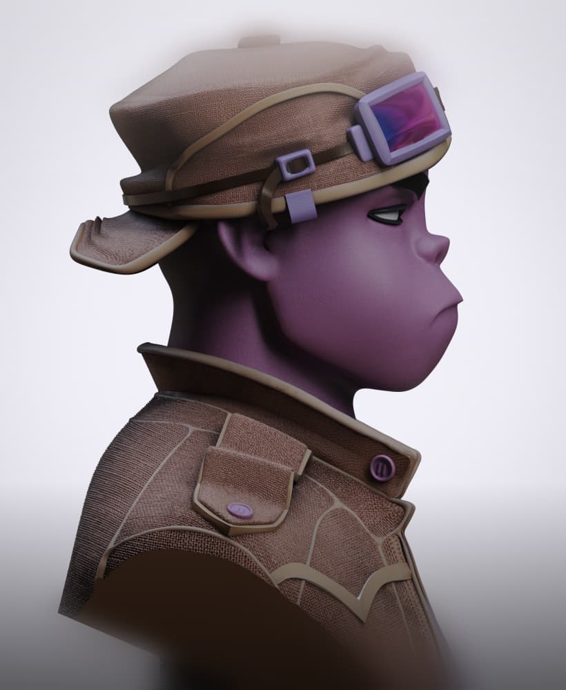 Russel - Gorillaz (Pre-Supported) 3d model