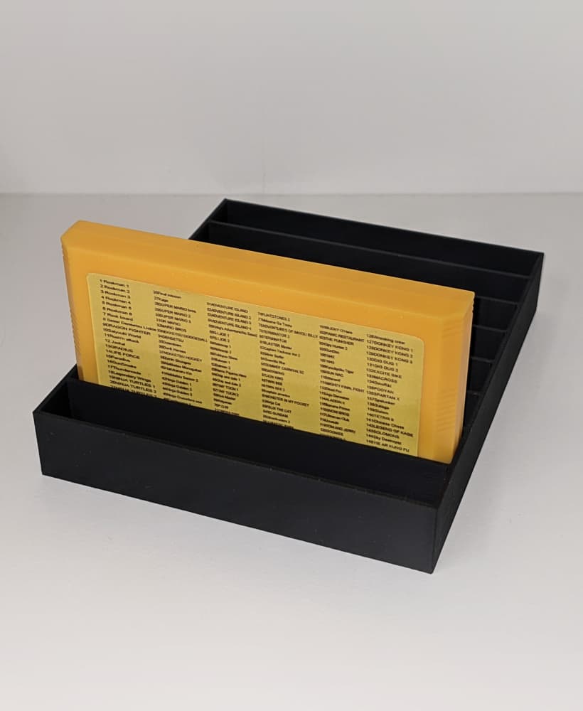 Famicom Game Gear Cartridge Grid Holder Collection 75 Models 3d model