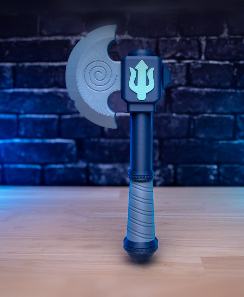 Wavebreaker - Axe Prop Kit | No Supports, No AMS, No Glue 3d model