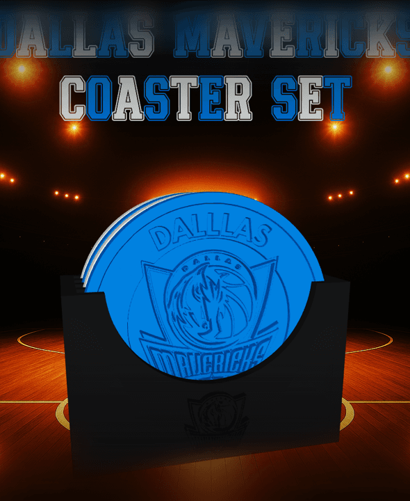 Dallas Mavericks Coaster Set (NBA) 3d model