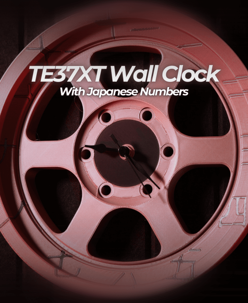 TE37XT Wall Clock - FLMNTD Edition 3d model