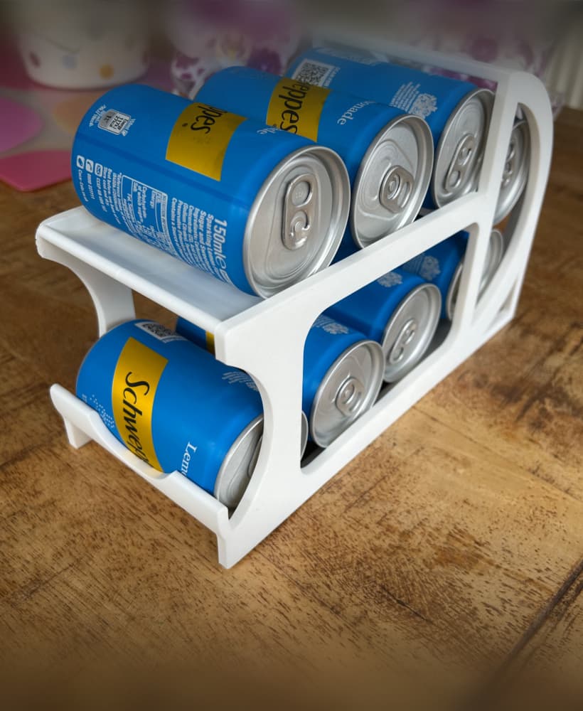 Space-Saving 150ml Gravity-Fed Can Holder 3d model