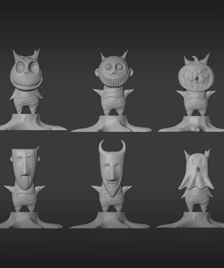 HALLOWEEN KOROK PACK FROM ZELDA AND THE NIGHTMARE BEFORE CHRISTMAS 3d model