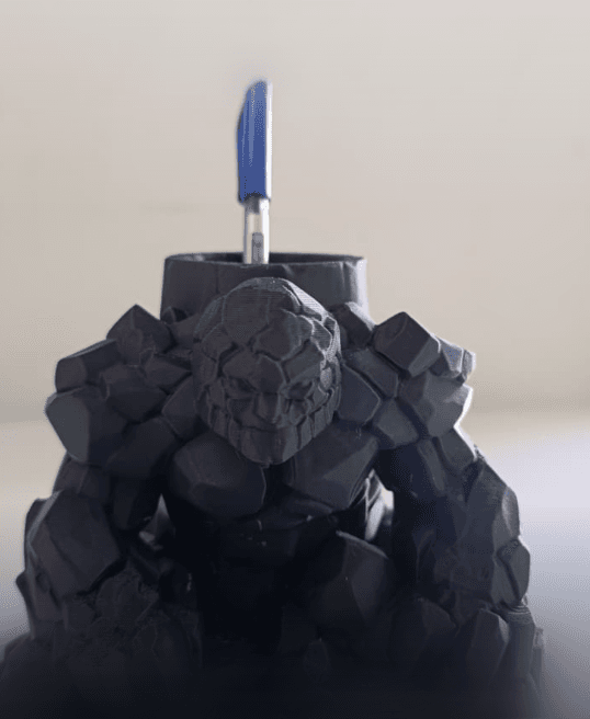 Golem-shaped pen holder 3d model