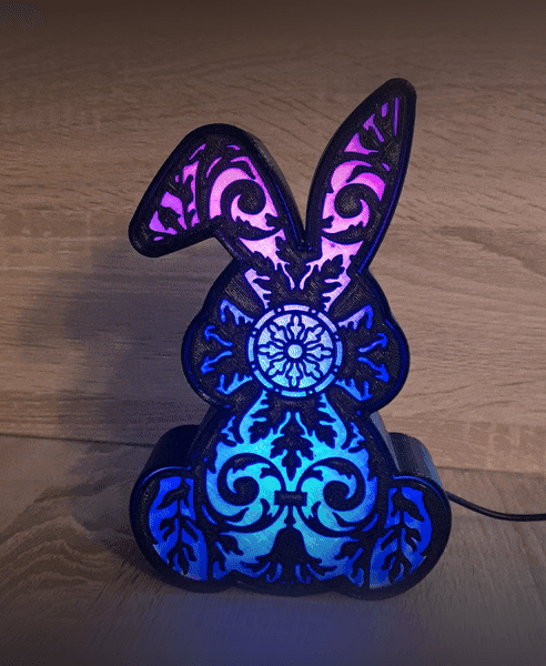 BUNNY RABBIT LED LAMP 3d model