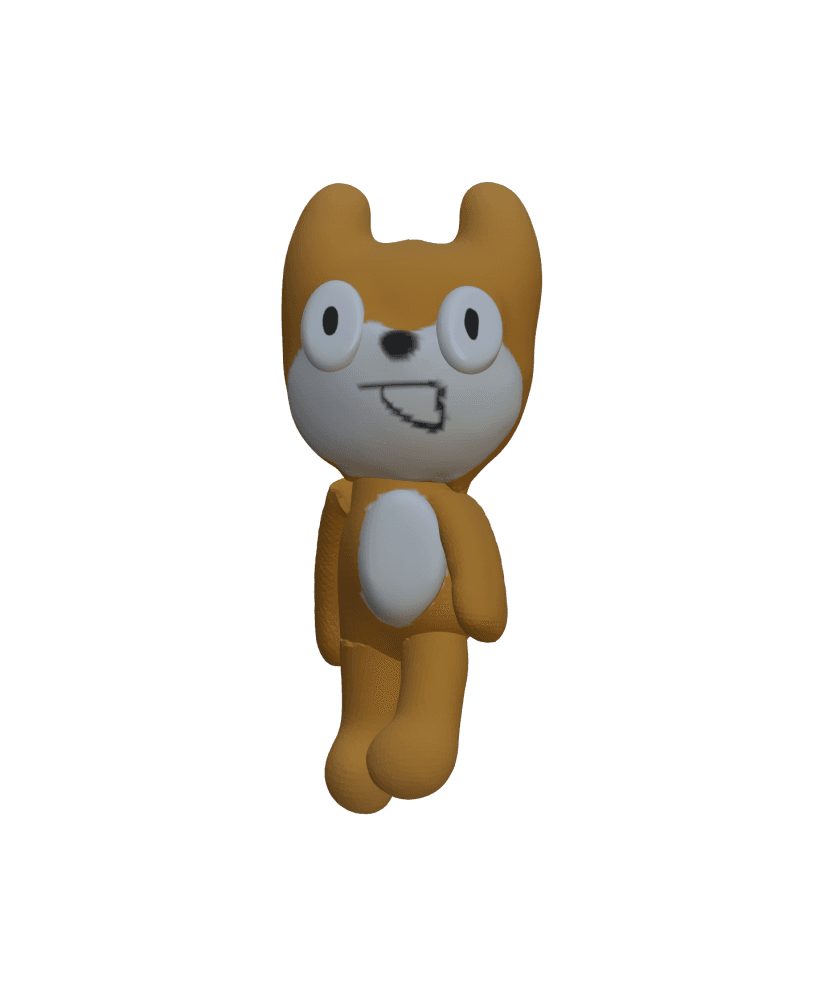 scratch cat plushie 3d model