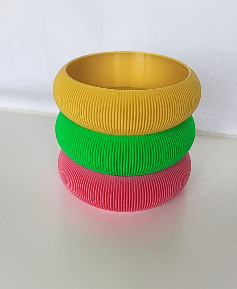 Ultimate Stackable Ribbed Organizer Bowl - V1 3d model