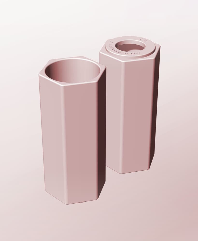 CH68-180-P Modular pierced component container modern decor 3d model