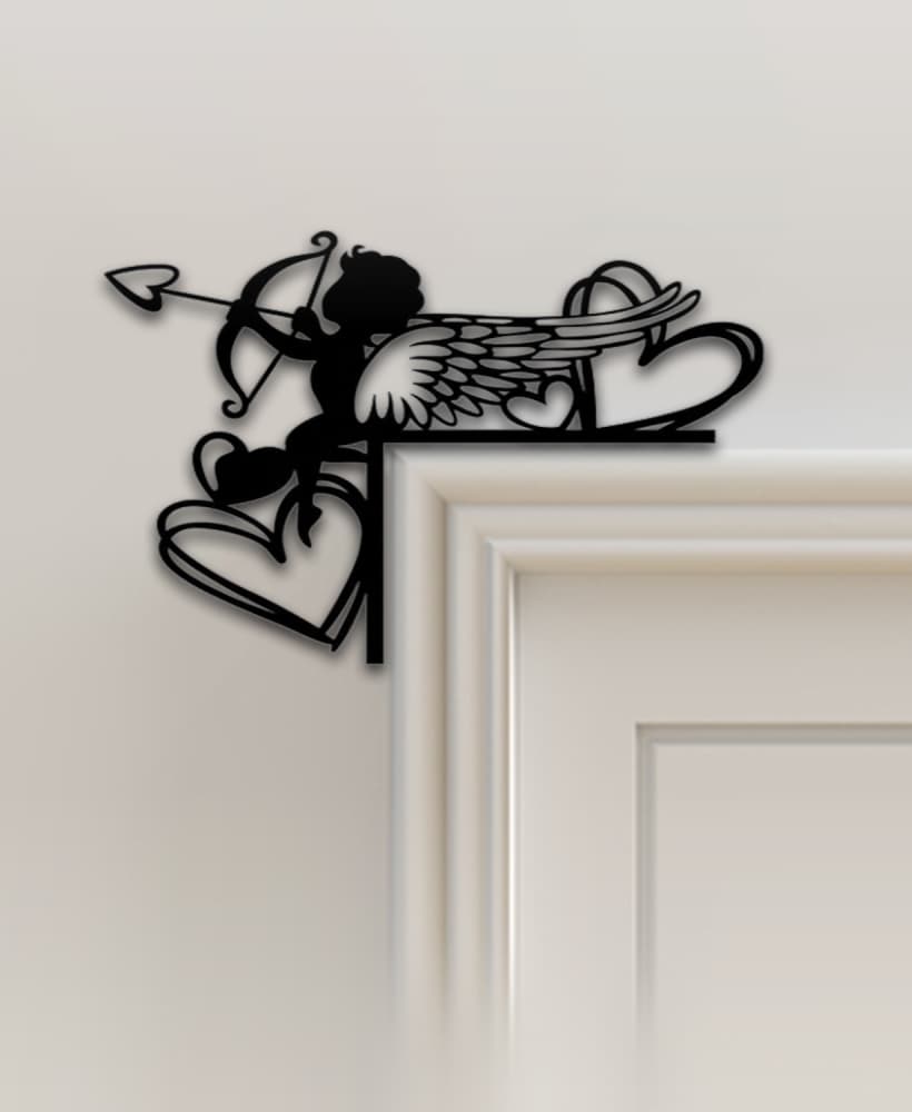 Love Door Corner Decor 3d model
