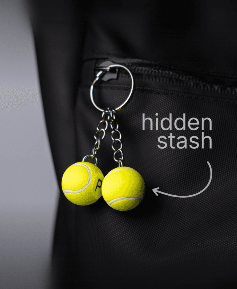 Tennis Ball Keychain with Stash 3d model
